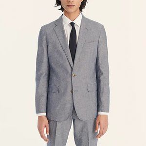 Ludlow Slim-fit unstructured Linen suit jacket